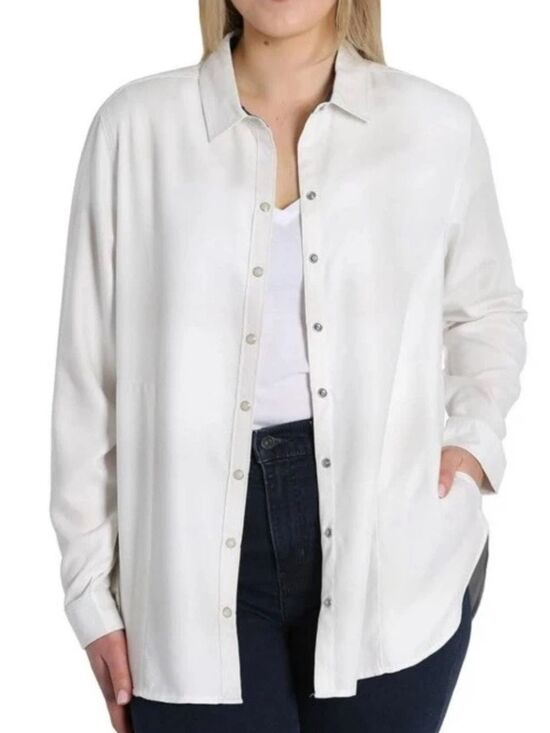 Jachs Ny Tops - JACHS Girlfriend New York Snap Front Shirt Jacket – NWT